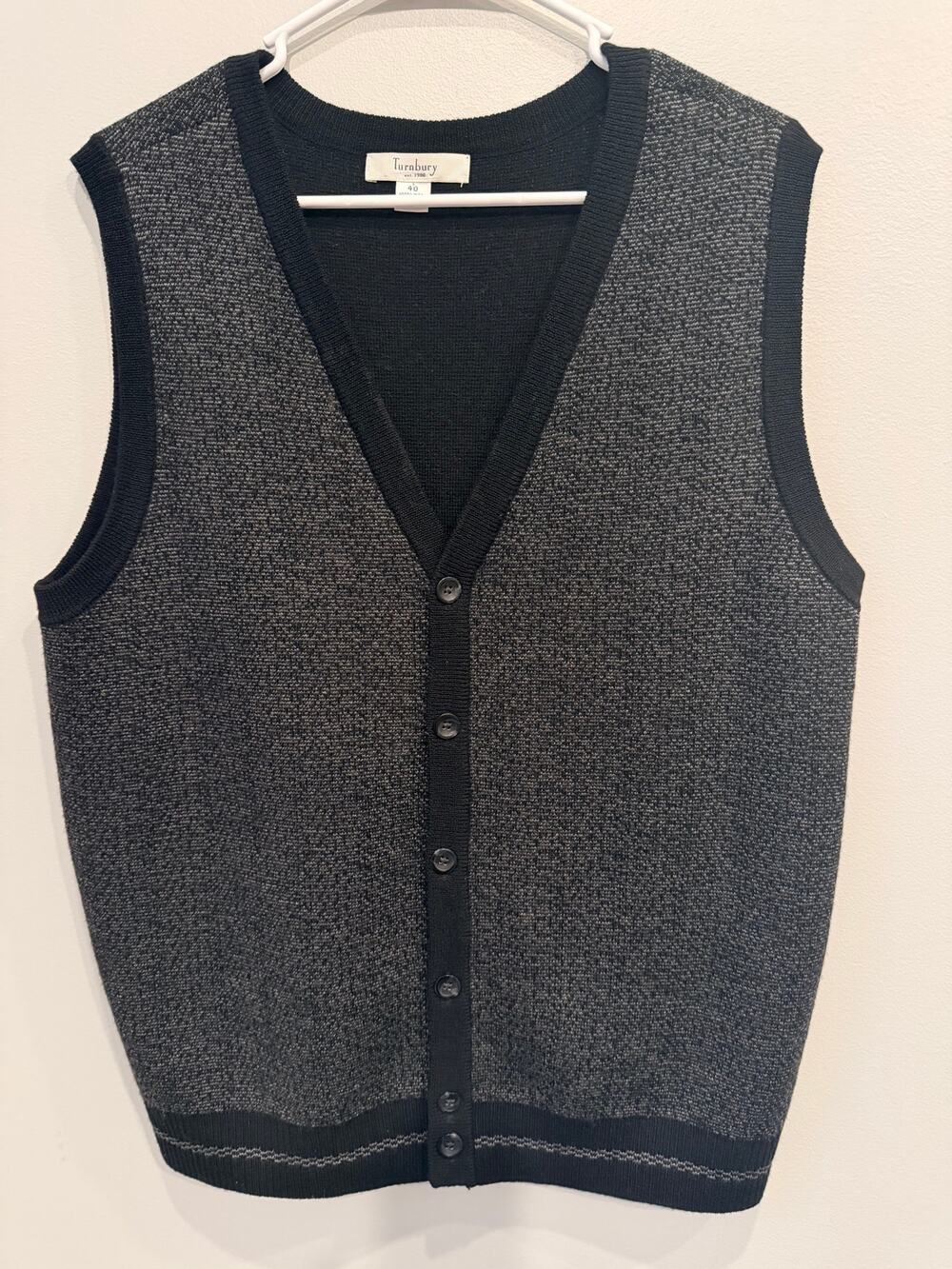 Merino Wool Sweater Vest by Turnbury size 40